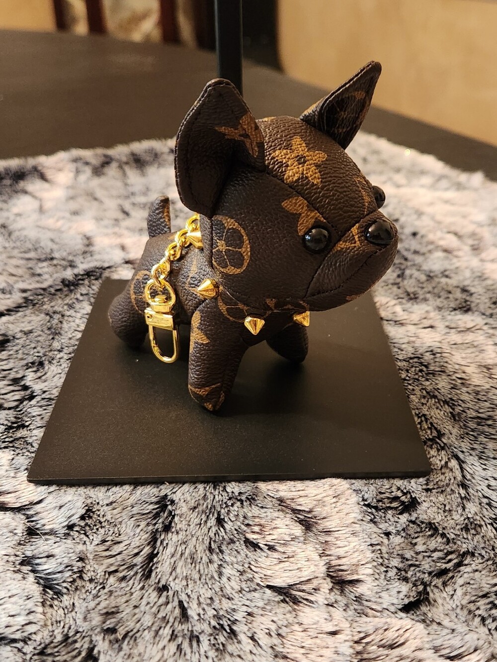 French Bulldog Bag Charm-Brown-NWOT - Picture 4 of 6